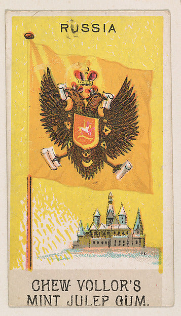 :Flag of Russia from the Flags series for Vollor's Gum c1905-16x12"(A3) Poster