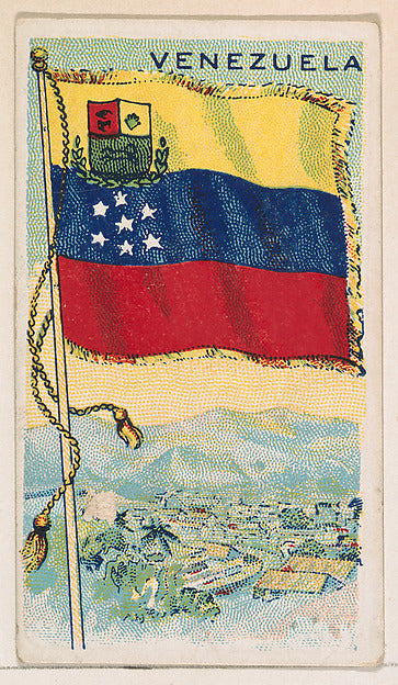 :Flag of Venezuela from the Flags of All Nations series issu-16x12"(A3) Poster