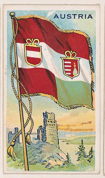 :Flag of Austria from the Flags of All Nations series issued-16x12"(A3) Poster