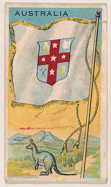 :Flag of Australia from the Flag Gum series issued by John H-16x12"(A3) Poster