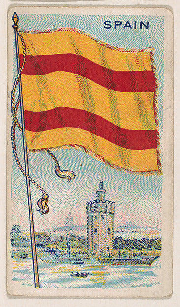 :Flag of Spain from the Flag Gum series issued by John H. Do-16x12"(A3) Poster