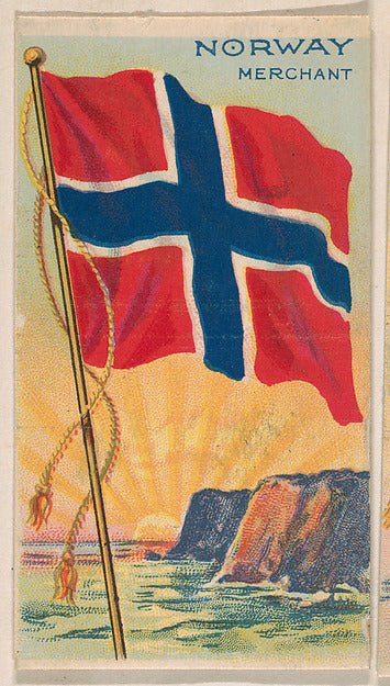 :Merchant Flag of Norway from the Flagum series issued by th-16x12"(A3) Poster