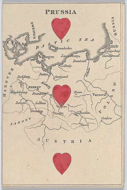:Prussia from Court Game of Geography 1838–55-16x12"(A3) Poster