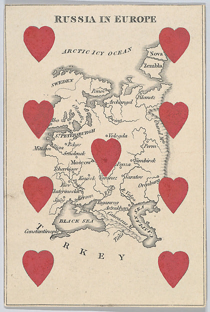 :Russia in Europe from Court Game of Geography 1838–55-16x12"(A3) Poster
