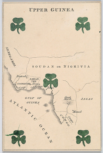 :Upper Guinea from Court Game of Geography 1838–55-16x12"(A3) Poster