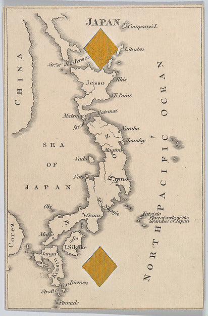 :Japan from Court Game of Geography 1838–55-16x12"(A3) Poster
