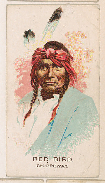 :Red Bird Chippeway from the Indian Pictures series issued b-16x12"(A3) Poster