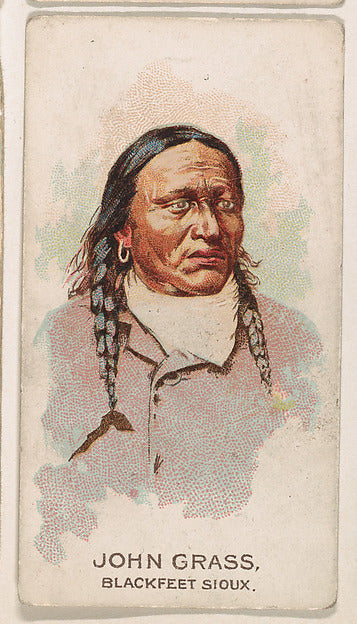 :John Grass Blackfeet Sioux from the Indian Pictures series -16x12"(A3) Poster