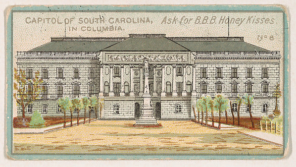 :Number 8 Capitol of South Carolina Columbia from the "State-16x12"(A3) Poster