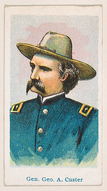 :General George A. Custer from the Wild West Caramels series-16x12"(A3) Poster