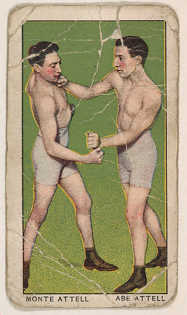 :Monte Attell Fighting Abe Attell from the 44 Scrappers seri-16x12"(A3) Poster