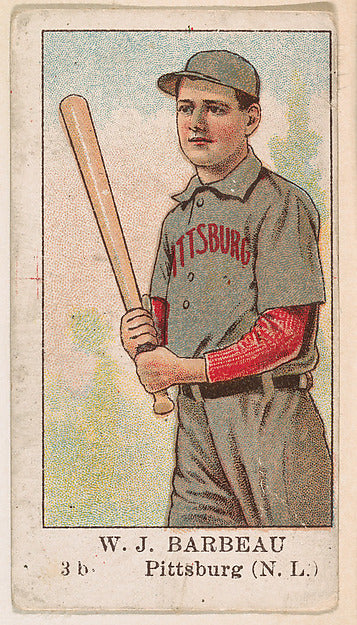 :W. J. Barbeau 3rd Base Pittsburgh National League from the -16x12"(A3) Poster