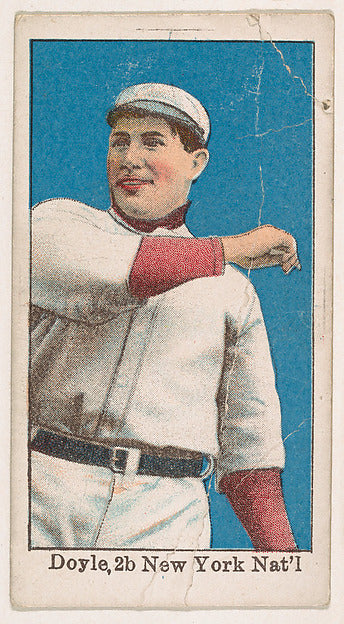 :Doyle 2nd Base New York National League from the "25 Baseba-16x12"(A3) Poster