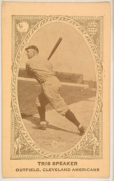 :Tris Speaker Outfield Cleveland Americans from the American-16x12"(A3) Poster