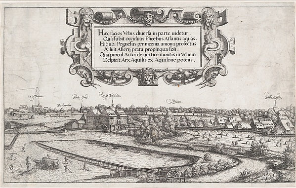 Hanns Lautensack c1520–1564/66 Vienna):View of Nuremberg to -16x12"(A3) Poster