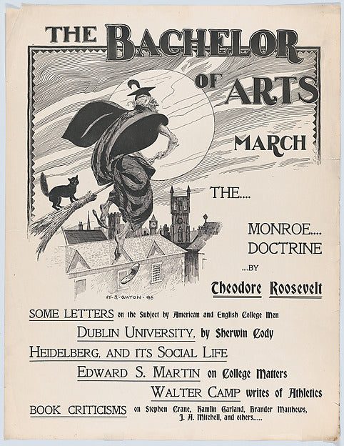 The Bachelor of Arts: March 1896-Henry Sumner Watson, Poster Print