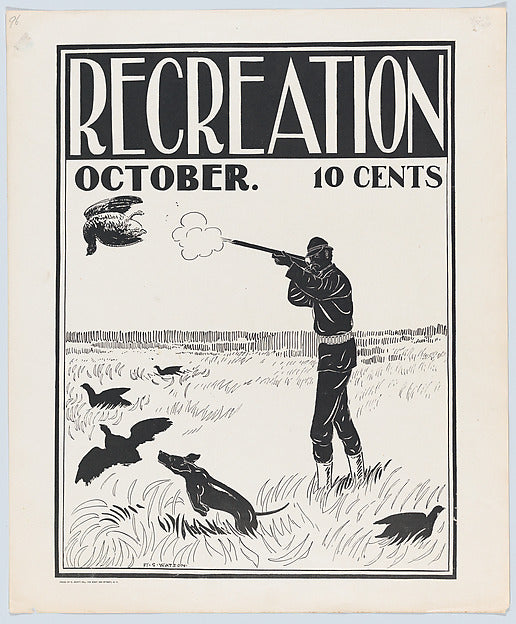 Recreation: October n.d.-Henry Sumner Watson, Poster Print