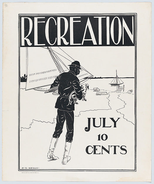 Recreation: July n.d.-Henry Sumner Watson, Poster Print