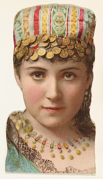 :Actress wearing cap decorated with coins from Stars of the -16x12"(A3) Poster