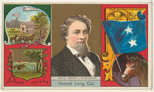 :Governor Gray Indiana from "Governors Arms Etc." series is-16x12"(A3) Poster