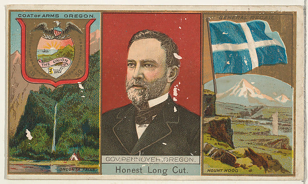 :Governor Pennoyer Oregon from "Governors Arms Etc." series -16x12"(A3) Poster