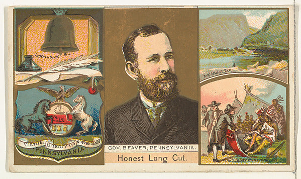 :Governor Beaver Pennsylvania from "Governors Arms Etc." ser-16x12"(A3) Poster
