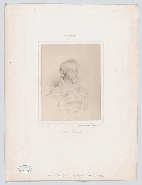 Louis Pierre Henriquel-Dupont , After Paul Delaroche:Portrai-16x12"(A3) Poster