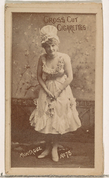 :Card Number 75 Montague from the Actors and Actresses serie-16x12"(A3) Poster