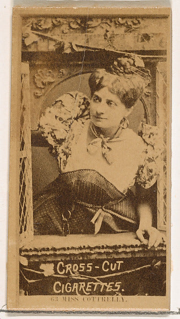 :Card Number 63 Miss Cottrelly from the Actors and Actresses-16x12"(A3) Poster