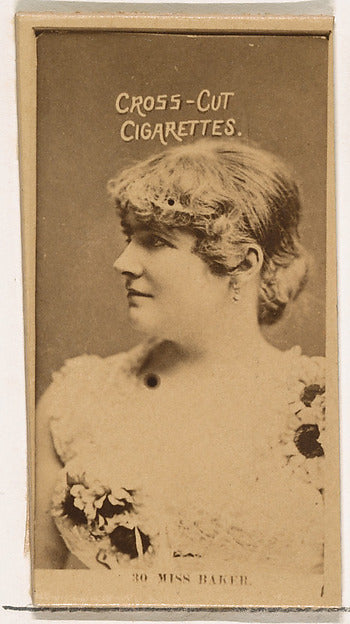 :Card Number 30 Miss Baker from the Actors and Actresses ser-16x12"(A3) Poster