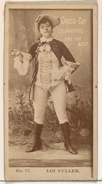 :Card Number 77 Loi Fuller from the Actors and Actresses ser-16x12"(A3) Poster