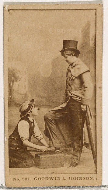 :Card Number 201 Goodwin and Johnson from the Actors and Act-16x12"(A3) Poster