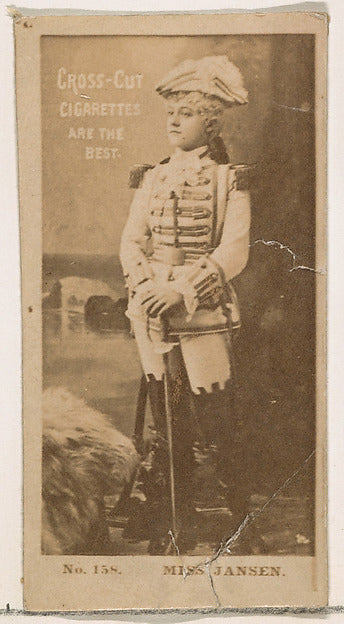 :Card Number 158 Miss Marie Jansen from the Actors and Actre-16x12"(A3) Poster