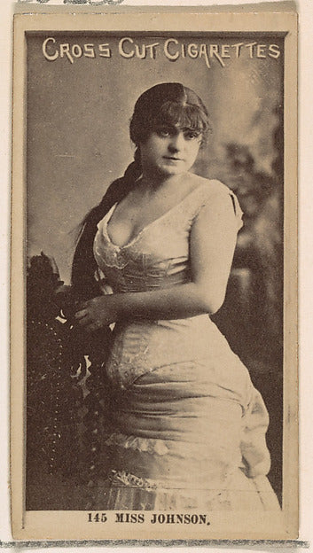 :Card Number 145 Miss Johnson from the Actors and Actresses -16x12"(A3) Poster