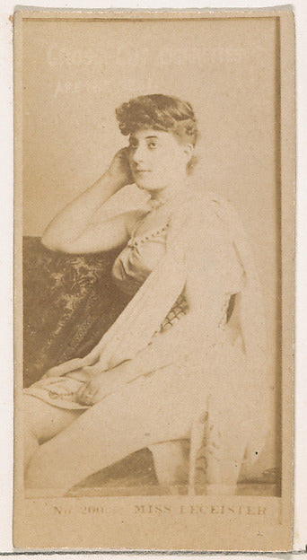 :Card Number 200 Miss Leicester from the Actors and Actresse-16x12"(A3) Poster