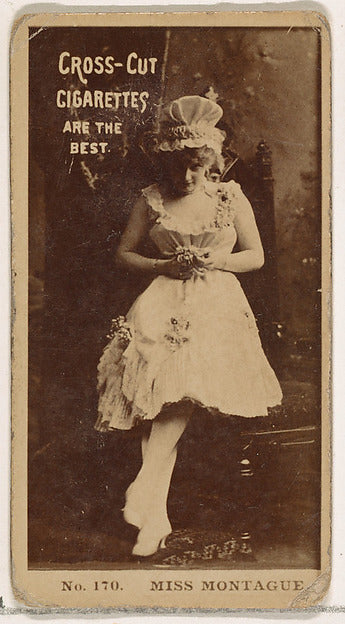 :Card Number 170 Miss Montague from the Actors and Actresses-16x12"(A3) Poster