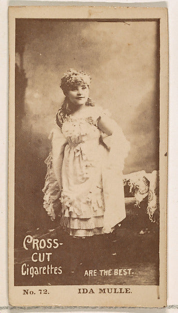 :Card Number 72 Ida Mulle from the Actors and Actresses seri-16x12"(A3) Poster