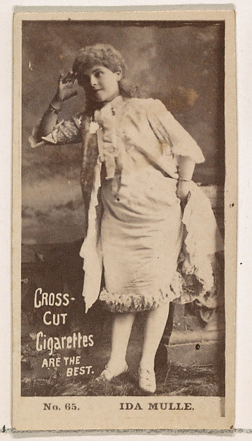 :Card Number 65 Ida Mulle from the Actors and Actresses seri-16x12"(A3) Poster