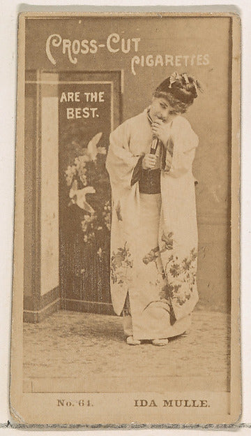 :Card Number 64 Ida Mulle from the Actors and Actresses seri-16x12"(A3) Poster