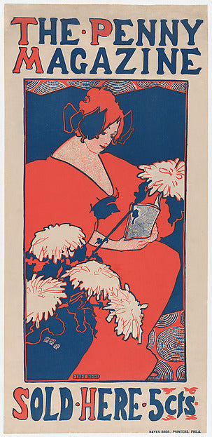 The Penny Magazine c1896-Ethel Reed,16x12"(A3) Poster