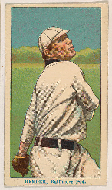 :Chief Bender Baltimore from Coupon Cigarettes Baseball Issu-16x12"(A3) Poster