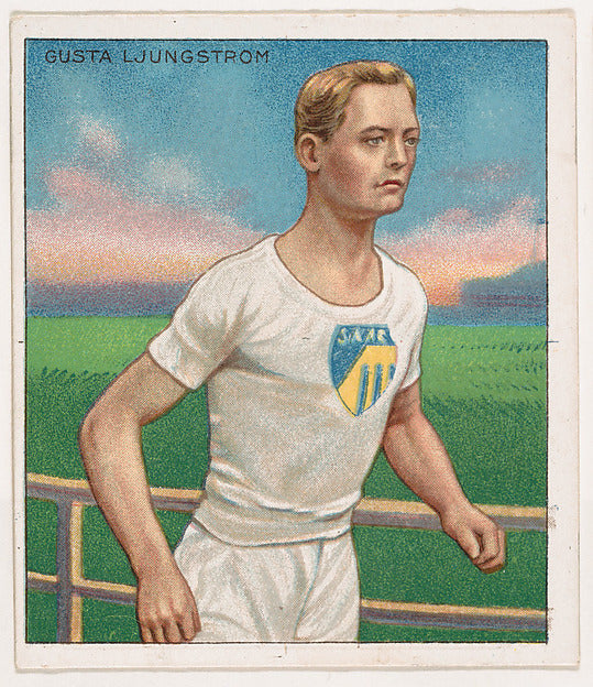 :Gusta Ljungstrom Track and Field from Mecca & Hassan Champi-16x12"(A3) Poster