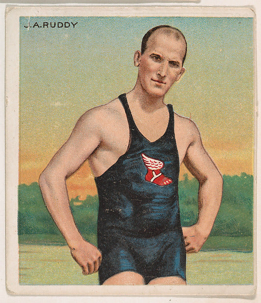 :J. A. Ruddy Track and Field from Mecca & Hassan Champion At-16x12"(A3) Poster