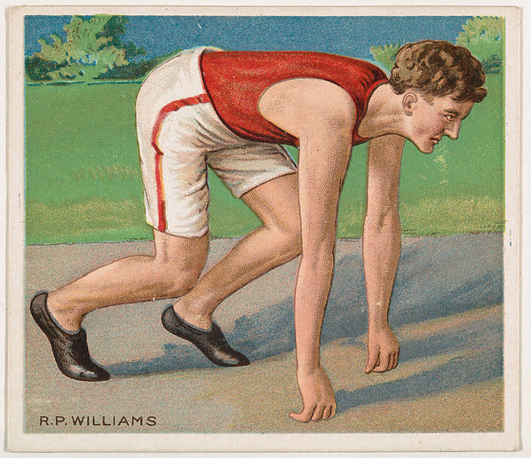 :R. P. Williams Track and Field from Mecca & Hassan Champion-16x12"(A3) Poster