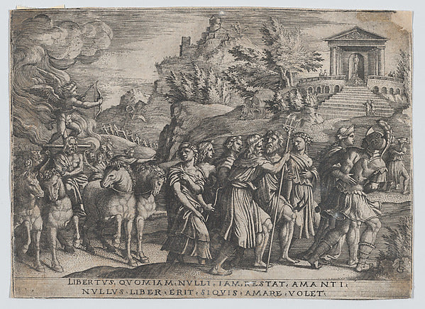 The Triumph of Love from The Triumph of Petrarch-Georg Pencz, Poster Print Wall Art