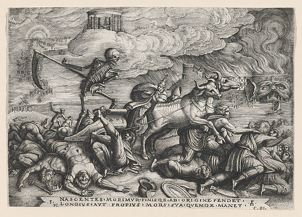 Georg Pencz:The Triumph of Death on Time from The Triumph of-16x12"(A3) Poster