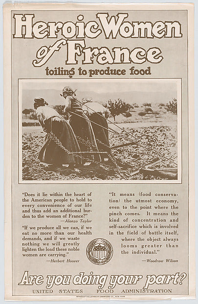 :Heroic Women of France c1917–18-16x12"(A3) Poster