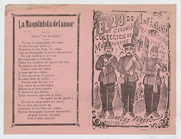 José Guadalupe Posada:Cover for 'El 23 de Infanteria' three -16x12"(A3) Poster