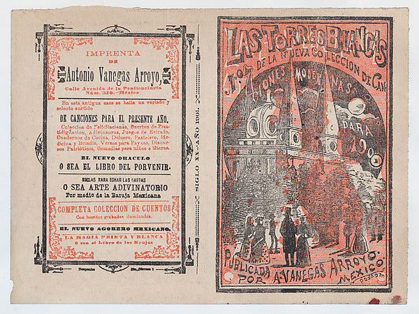 José Guadalupe Posada:Cover for 'Las Torres Blancas' a group-16x12"(A3) Poster