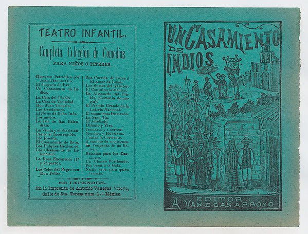José Guadalupe Posada:Cover for 'Un Casamiento de Indios' a -16x12"(A3) Poster
